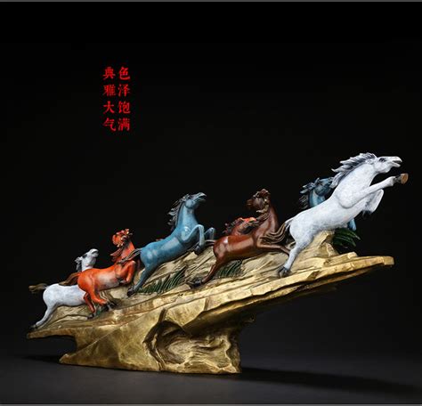 8 Running Horses Feng Shui - Modern Sculpture Artist