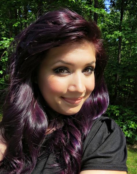 Dark purple hair with highlights - artistsqery