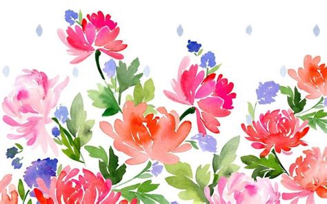 Watercolor Flowers Wallpapers - Wallpaper Cave