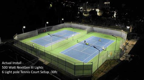 LED Tennis Court Lights and Court Lighting for Tennis