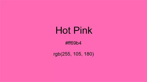 Hot Pink Color, Hex and RGB values | CSSColors.com