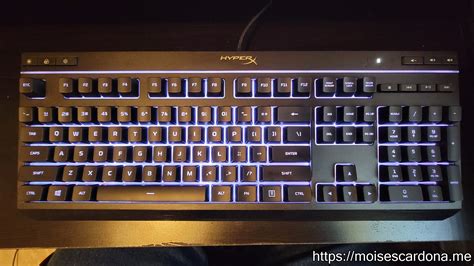 The HyperX Alloy Core RGB Wired USB keyboard - Moisés Cardona