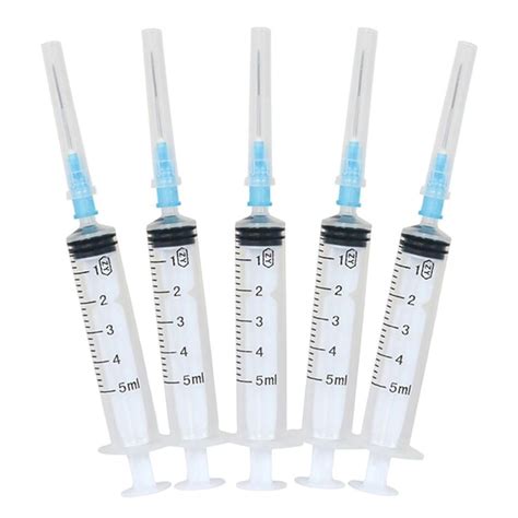 Disposable 5ml Syringes And Needles For Medical Use