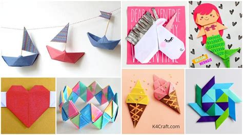 Easy Origami Paper Crafts For Kids (Step By Step Instructions) - K4 Craft