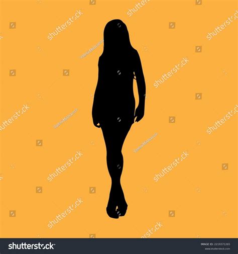 Silhouette Beautiful Girl Long Hair Stock Vector (Royalty Free) 2219371265 | Shutterstock