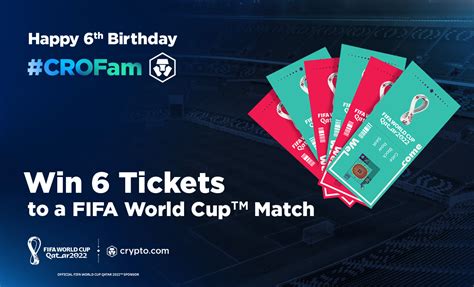 Enter to win 6 tickets to a FIFA World Cup knockout match worth a total of $1,600 USD