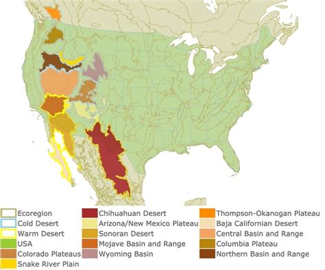 Us Map With Deserts - Ricky Christal