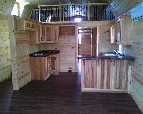 Deluxe Lofted Barn Cabin Finished Interior – Cabin Photos Collections