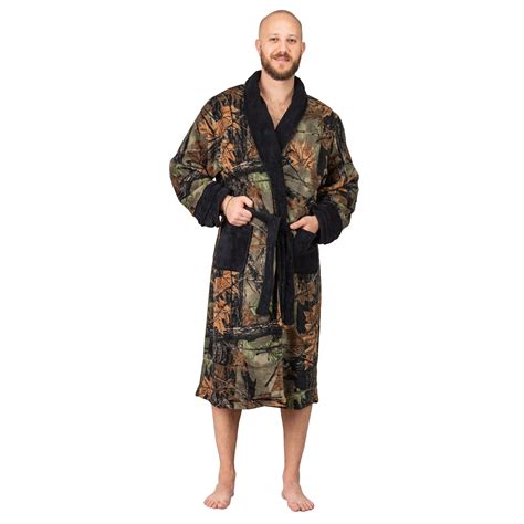 Men's Camo Coral Fleece Robe