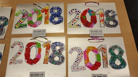 New Year's Year craft | Calendar craft, Calendar ideas for kids to make, Kids calendar