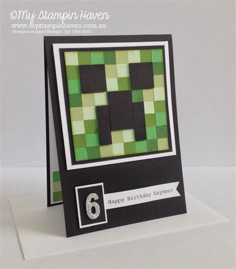 25+ bästa Minecraft birthday card idéerna på Pinterest | Minecraftparty, Minecrafthantverk och ...