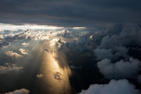 Premium Photo | Clouds in the sky airplane