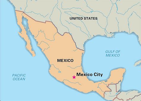 Map of Mexico cities: major cities and capital of Mexico