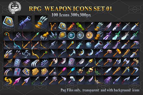 RPG Weapon Icons Set 01 | GameDev Market