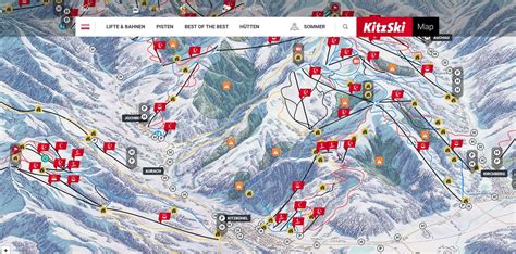 Austria Ski Resorts Map