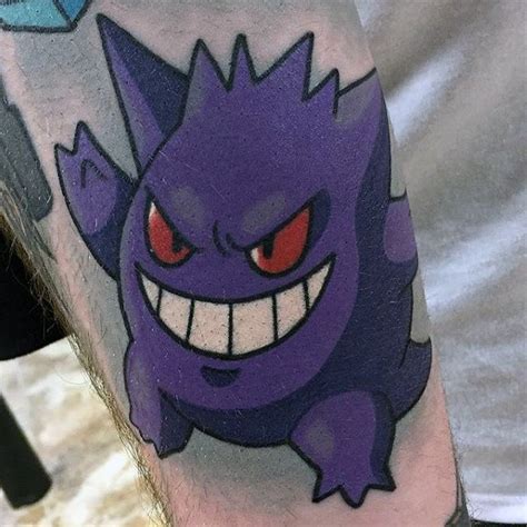 60 Gengar Tattoo Designs For Men - Pokemon Ink Ideas