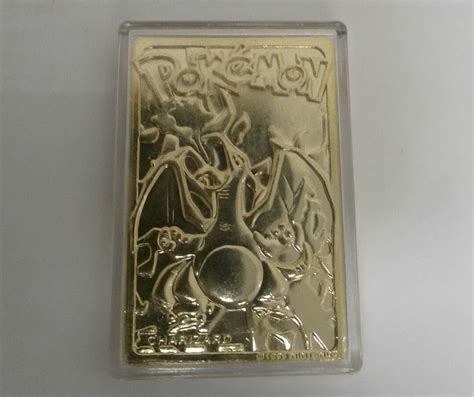 1999 Nintendo POKEMON 23K Gold Plated Trading Card #06 CHARIZARD