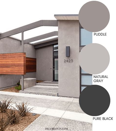 Modern Concrete Home Exterior Color Scheme