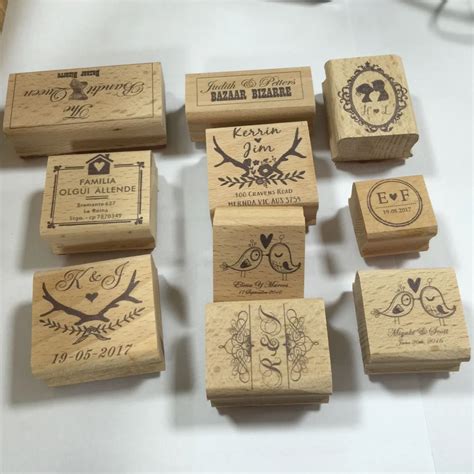 Free Shipping Customized Rubber Stamp 5x5cm custom logo stamps-in Stamps from Home & Garden on ...