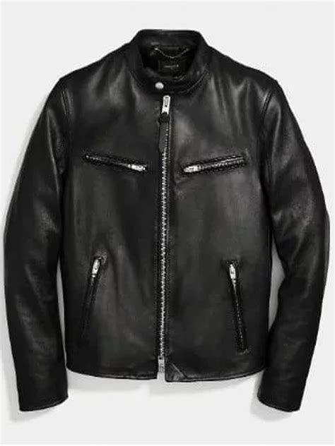 Coach Cafe Racer Leather Jacket