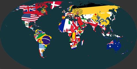 World Map with Flags : vexillology