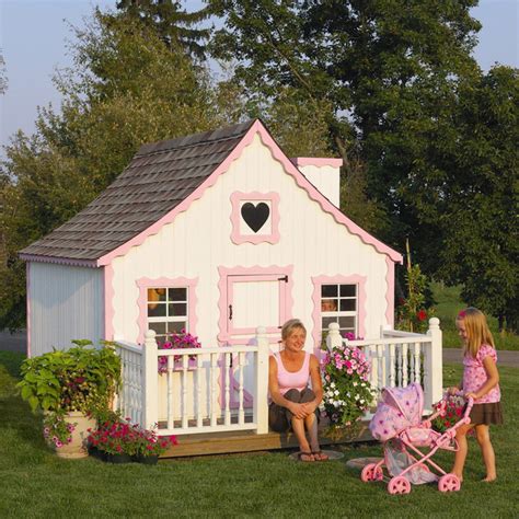 Little Cottage 8 x 8 Gingerbread Wood Playhouse - 8X8GINGERBREAD W/O FLOOR KIT | Play houses ...