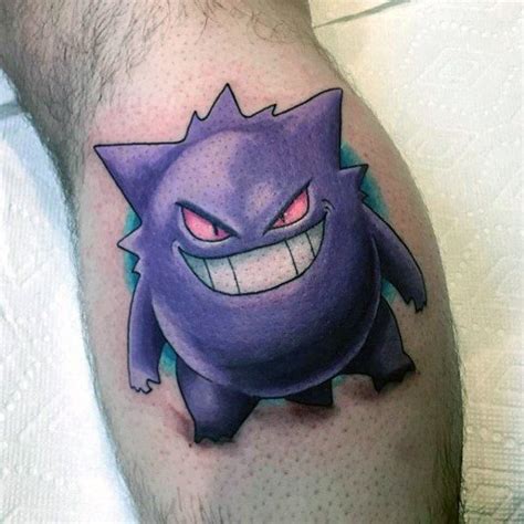 60 Gengar Tattoo Designs For Men - Pokemon Ink Ideas