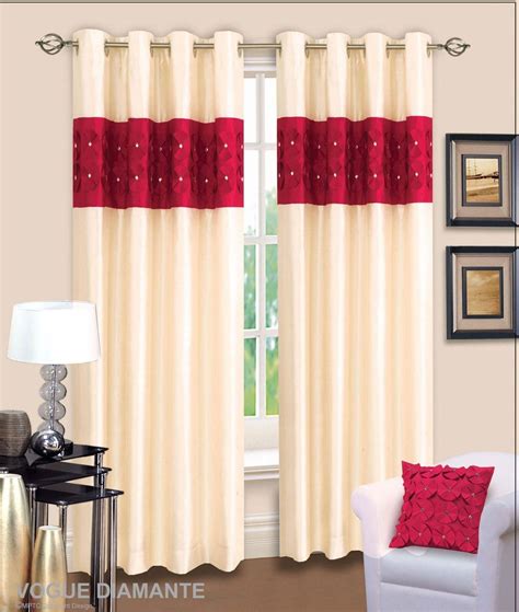 Fantastic Red And Black Living Room Curtains Real Linen