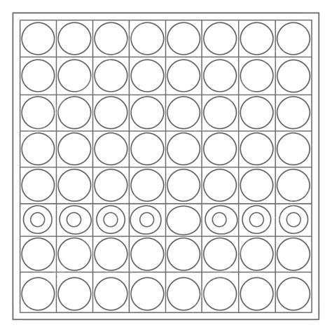 The Circles And Circles Game Outline Sketch Drawing Vector, Checkers Drawing, Checkers Outline ...