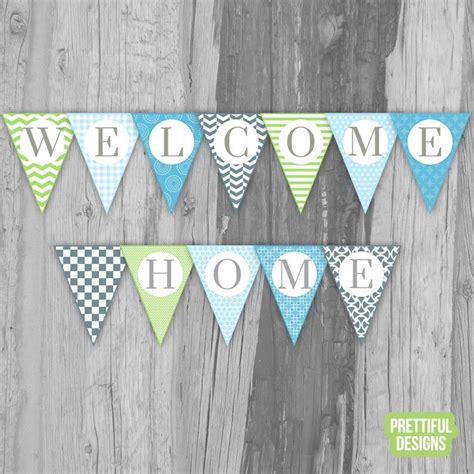 Welcome Home Banner Printable Instant Download Jack - Etsy.de | Willkommen zurück banner, Banner ...