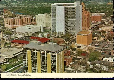 Aerial View of Mayo Clinic, Mayo Building Rochester, MN