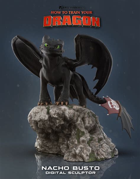 Archivo STL Toothless - How to train your dragon for 3d print model・Plan para descargar y ...