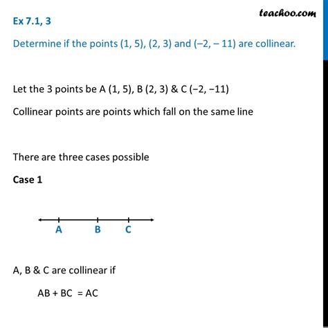 Collinear Points In Geometry