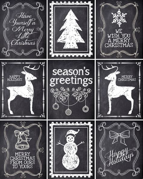 Christmas Chalkboard Labels {free printable} - How to Nest for Less™