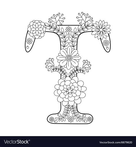 Free Letter T Coloring Pages