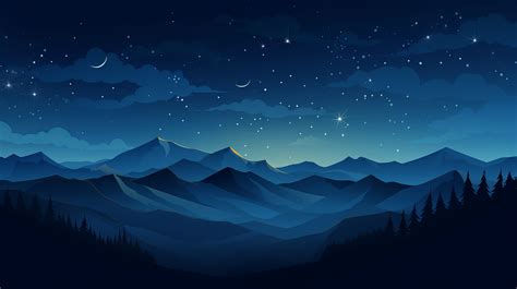 Starry Sky HD Dark Blue Night Wallpaper, HD Minimalist 4K Wallpapers, Images and Background ...