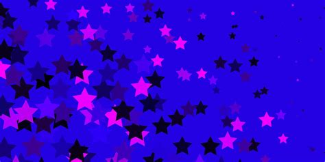 Dark Purple vector template with neon stars. 12246777 Vector Art at Vecteezy