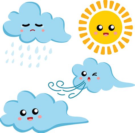 Cloudy Windy Sunny Clipart Vector 7066932 Vector Art at Vecteezy