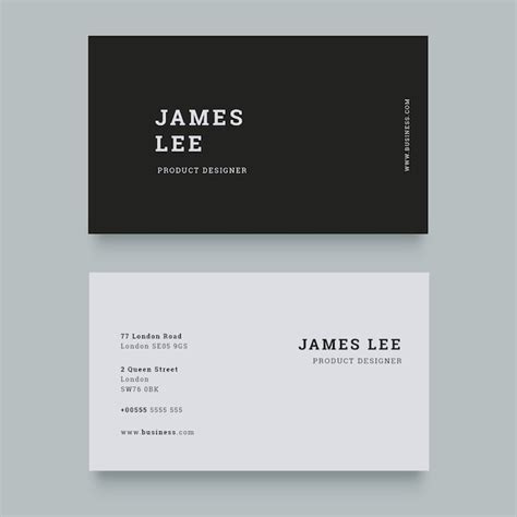 Minimalist Business Card - Free Download on Freepik