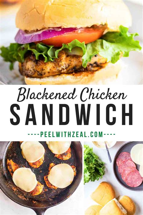 Blackened Chicken Sandwich (GF) - Peel with Zeal