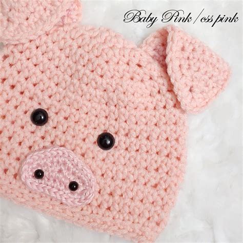 Newborn Baby Pig Outfit Crochet Baby Pig Hat pig Beanie | Etsy