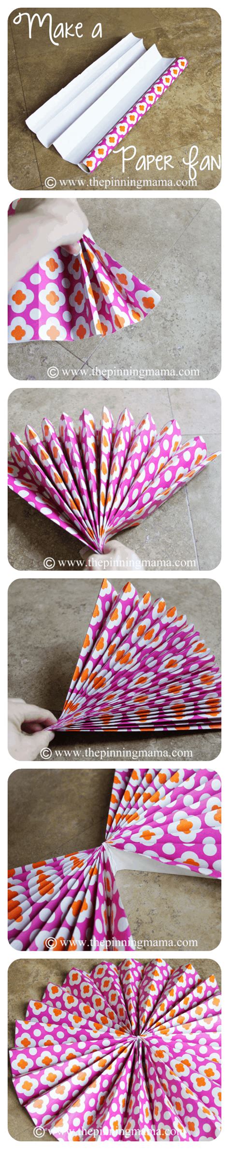 DIY Paper Fan Party Decoration - The Pinning Mama