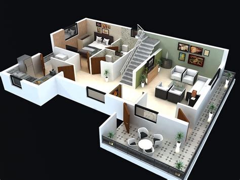 Modern Small House Plans 3d