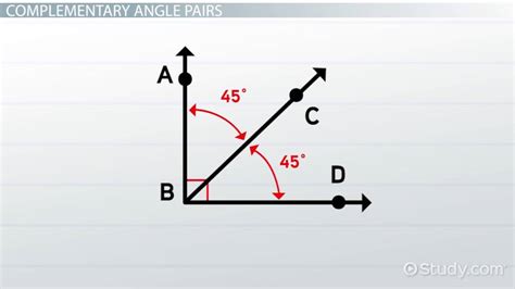 Angle Pairs | Definition, Types & Examples - Lesson | Study.com