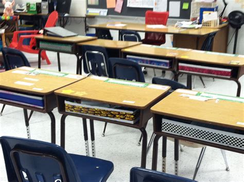 Great for desk organization, especially those cave desks that students have to get out of their ...