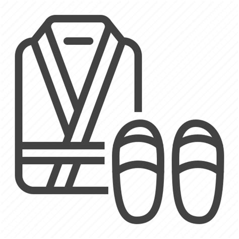 Bathrobe, hotel, slippers, spa icon - Download on Iconfinder