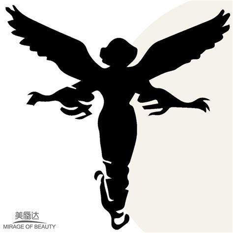 Flying Angel Silhouette at GetDrawings | Free download