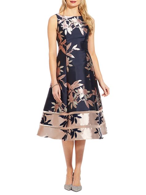 Adrianna Papell - Floral Jacquard A-Line Dress - Walmart.com - Walmart.com