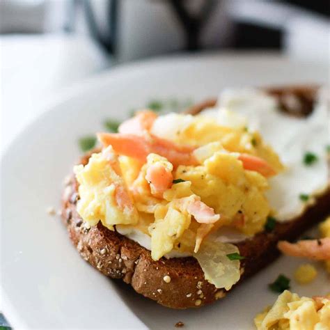 Salmon and Eggs Recipe | Smoked Salmon and Scrambled Eggs