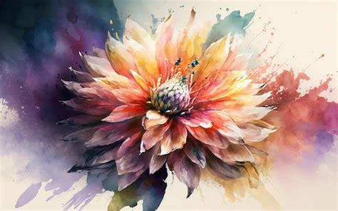 Premium Vector | Watercolor flower vector art